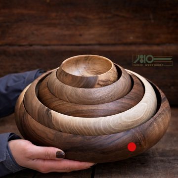 کاسه چوبی قطر 30 سانت 00704